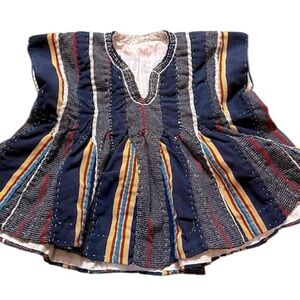 Ghana Batakari/ Fugu smock shirt top. Hand Stitched. Authentic